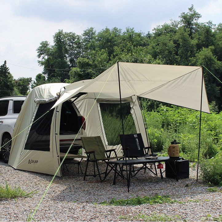 다잡 트레일 차박텐트 도킹텐트 꼬리 차량용 텐트 카 쉘터 카크닉