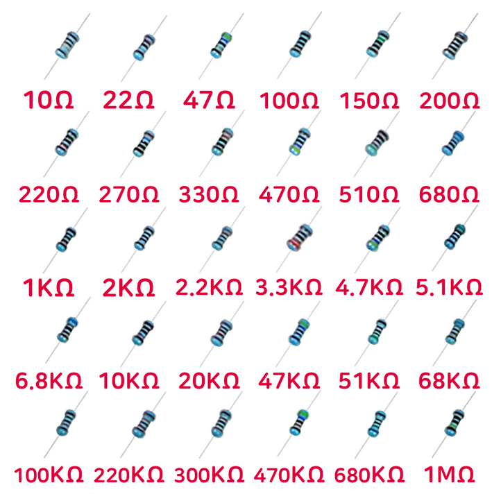 아두이노 저항 30종류 20pcs 14W 1 세트