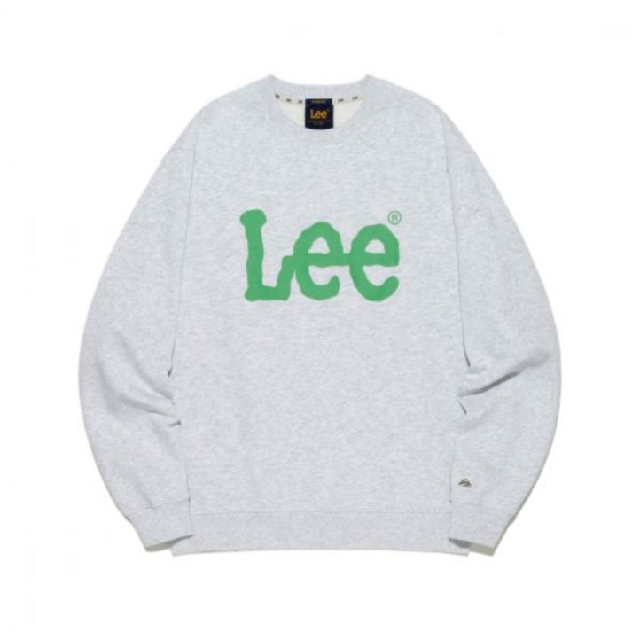 리 LEE 빅 트위치 로고 맨투맨 라이트 그레이 LE2501CR01LG 463212