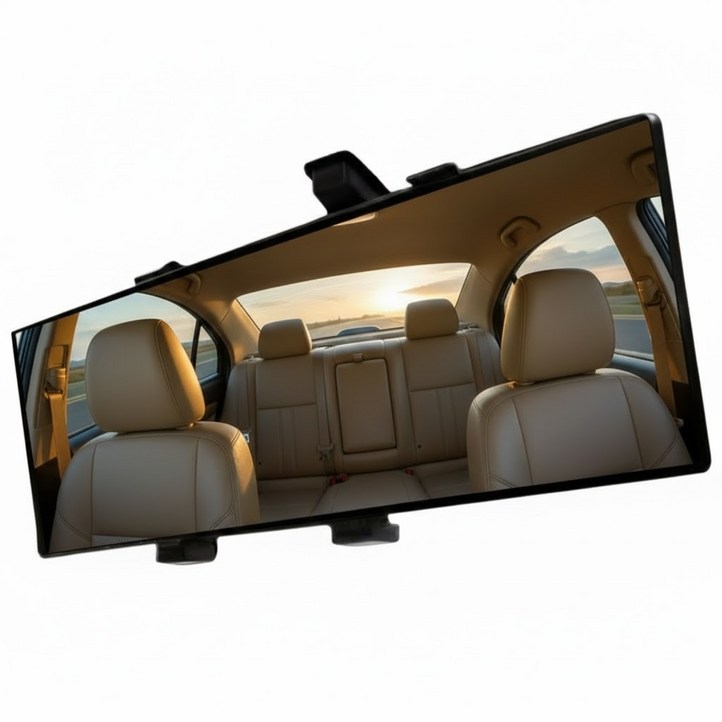 슬러피 차량용 광각룸미러 곡선형 와이드백미러 대형룸미러