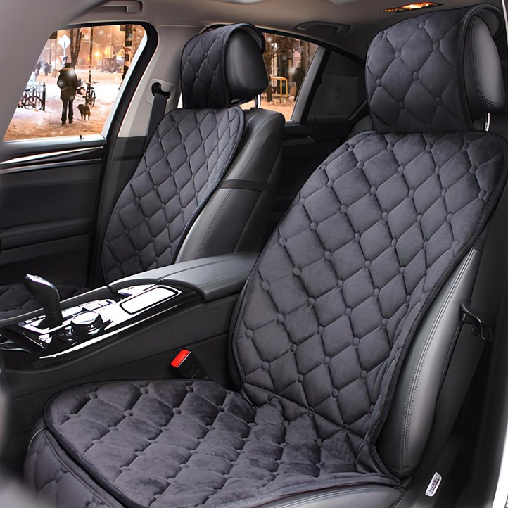지엠지모터스 자동차 시트커버 극세사 겨울시트 앞좌석 락킵