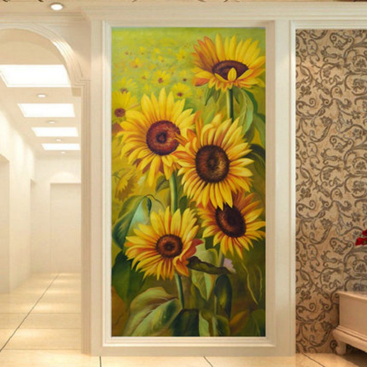 푸아이 3D 보석십자수 해바라기 40×70 DIY 집들이 선물 인테리어 소품사이즈 6종행운십자수30x30RW17741