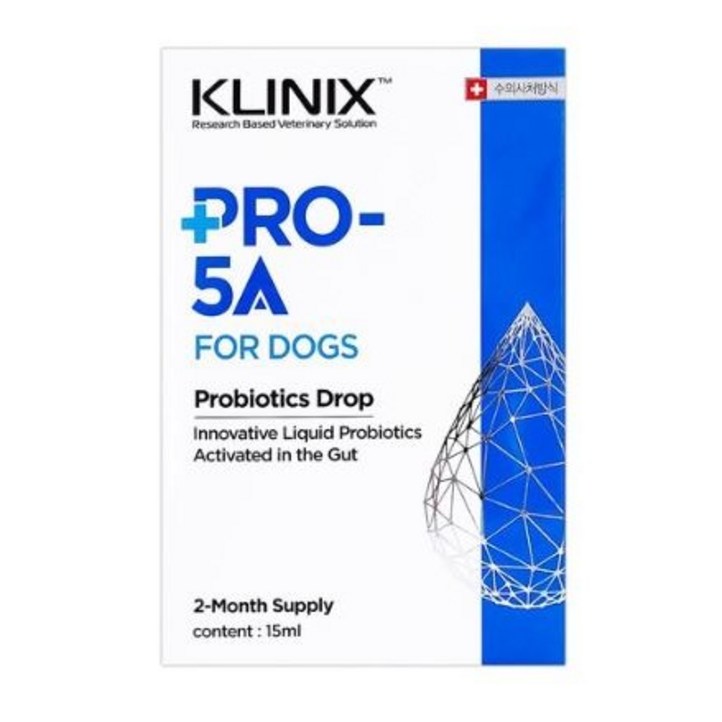 프로파이브에이 [정품] KLINIX PRO-5A 클리닉스 프로파이브에이 / 프로5A / 수의사 처방 액상 유산균 / 강아지 액상유산균제 15ml / 리뉴얼 버전