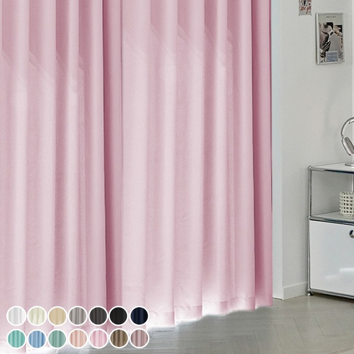 데시뉴 뉴노멀 고밀도 빛차단 암막커튼 2장세트 아일렛형