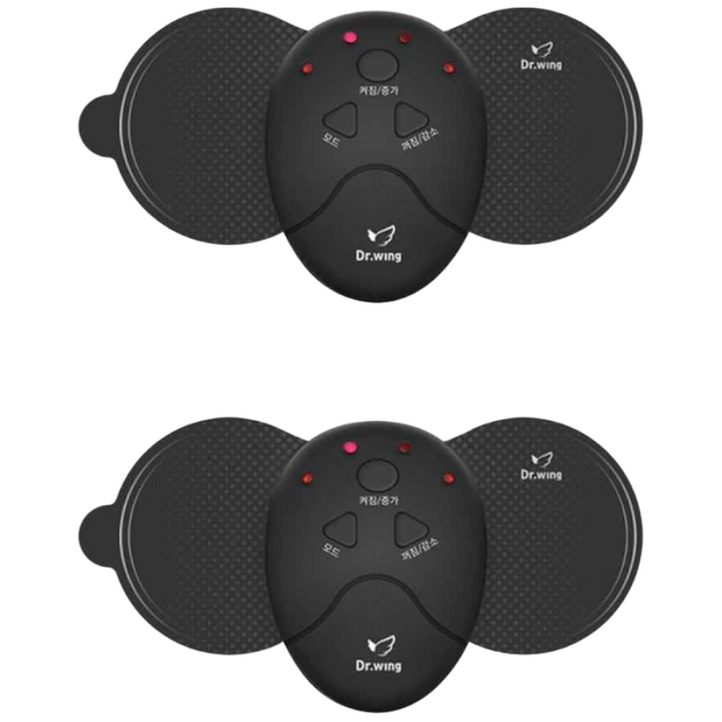 11 닥터윙 저주파마사지기 EMS 6가지모드 접착력 2배 강화 초경량 강약조절 10단계, 닥터윙 저주파마시지기