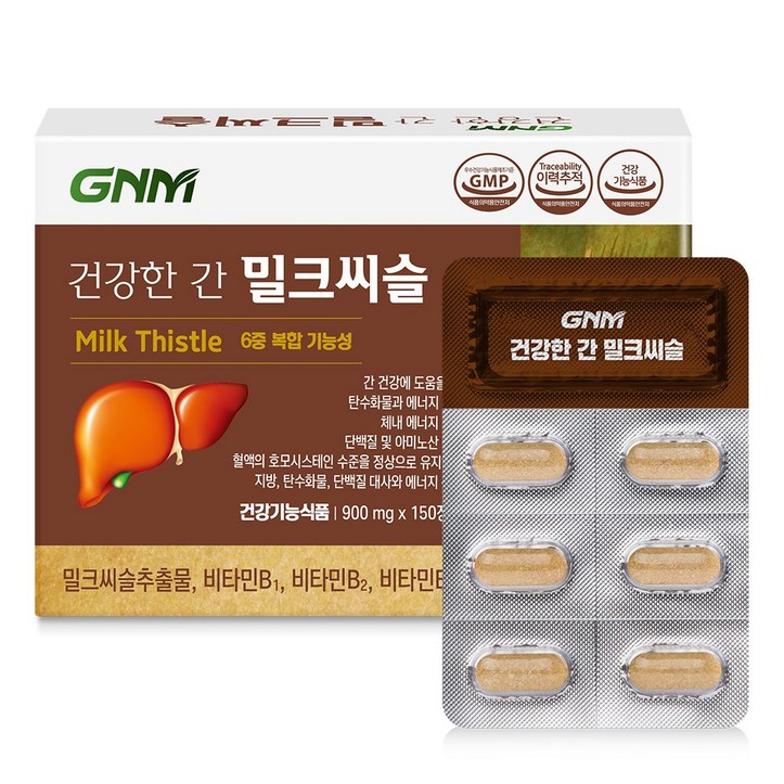GNM 자연의품격 건강한 간 밀크씨슬, 150정, 1개 2210839123