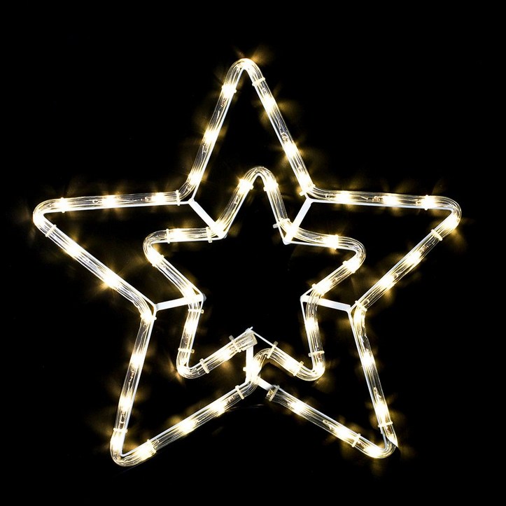 LED 논네온 별 40cm 웜색 크리스마스장식 별장식 전구