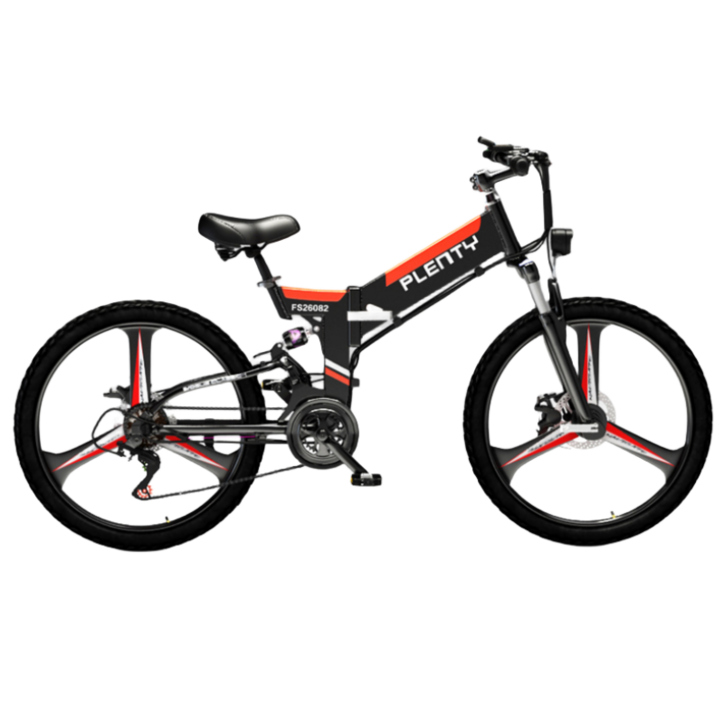 MONTHERIA 48V 전기자전거 MTB자전거 알루미늄 차체 산악자전거 21단변속 2426인치 접이식  B918132