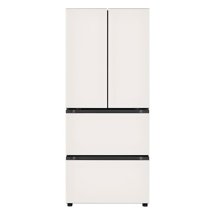 [색상선택형] LG전자 오브제 402L 스탠드형 김치냉장고 메탈 4도어 디오스 방문설치, 오브제컬렉션베이지, Z403MEEF53