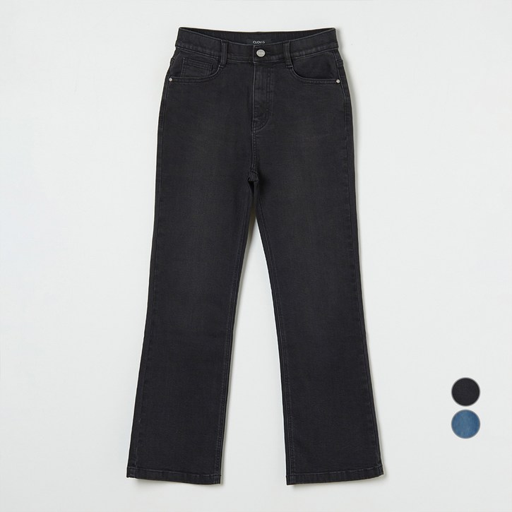 클라비스 여성용 부츠컷 데님 바지