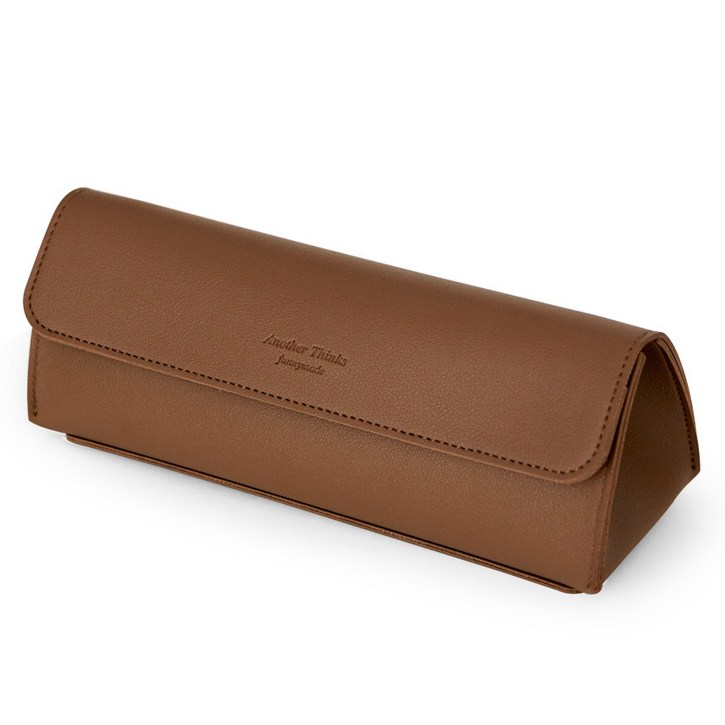 퍼니메이드 가죽 트라이앵글 펜 파우치 필통