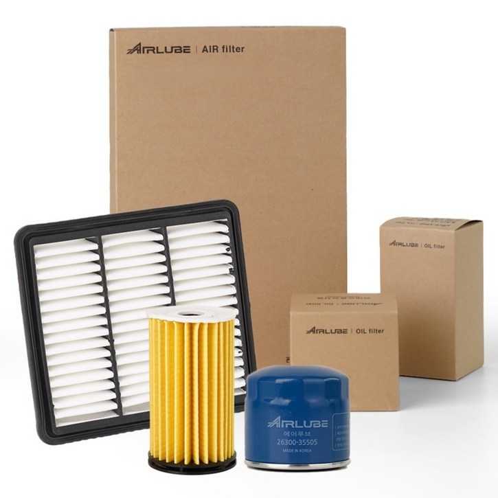 에어루브 싼타페 더 프라임 DM 디젤 2.02.2 eVGT 1518년식 엔진 오일필터  에어필터 세트
