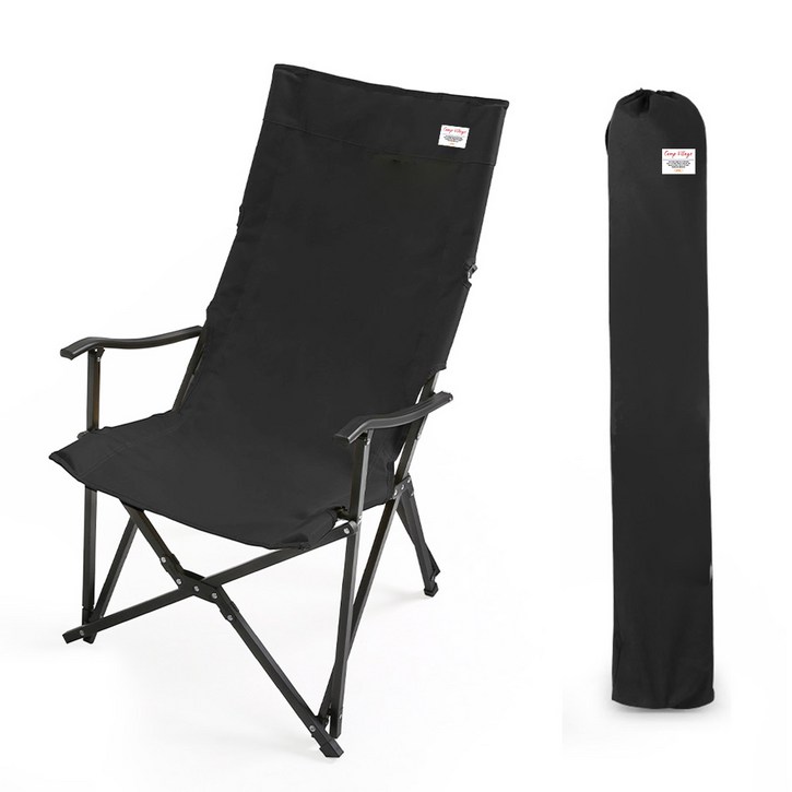 캠프빌리지 네츄럴 롱 릴렉스 체어 + 보관가방 세트