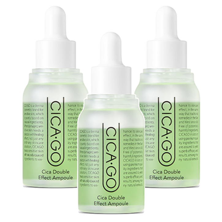 시카고 시카 더블 이펙트 앰플, 30ml, 3개