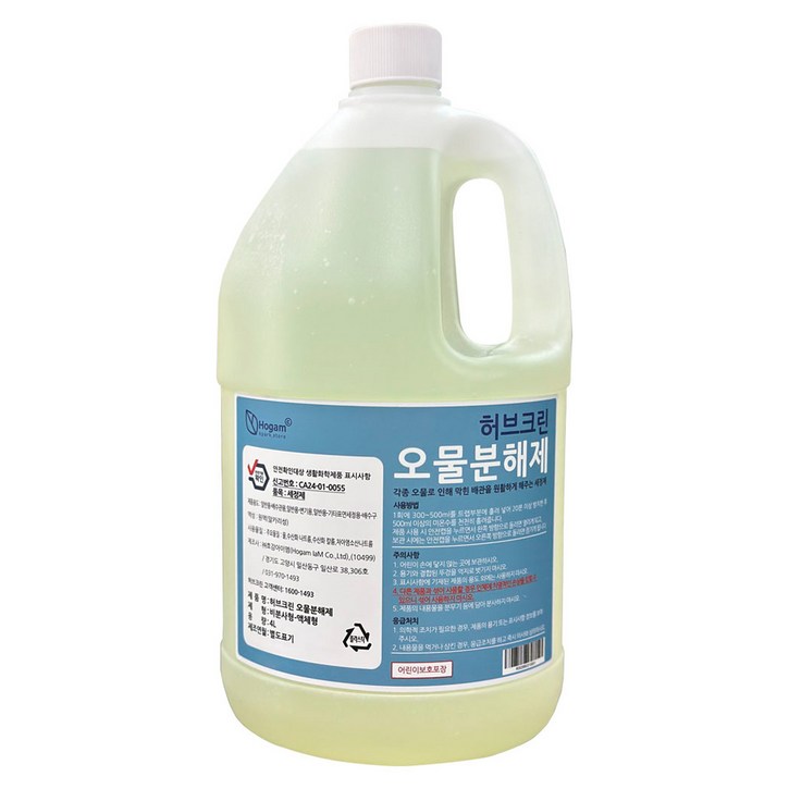 허브크린 오물분해제, 4L, 1개