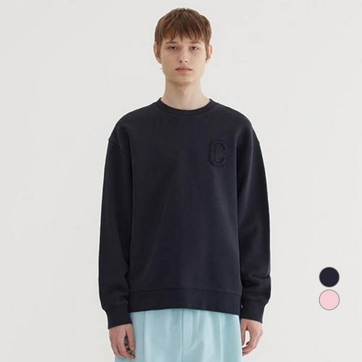 커버낫 남녀공용 C 로고 다잉 맨투맨