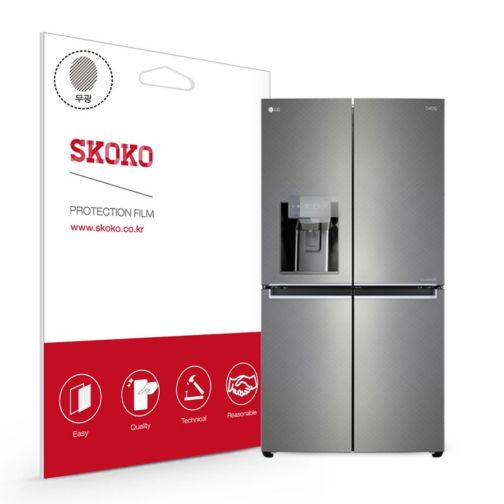 스코코 LG 디오스 정수기 냉장고 J851SN33WJ 제어창 액정보호필름, 단품 8