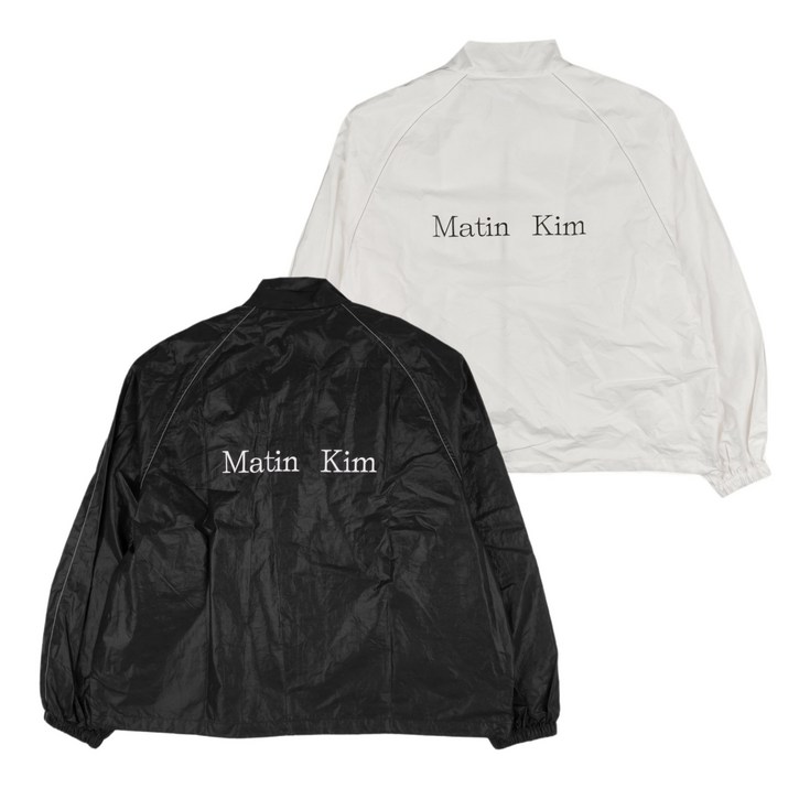 당일발송 마뗑킴 자켓 로고 코팅 점퍼 MATIN KIM LOGO COATING JUMPER
