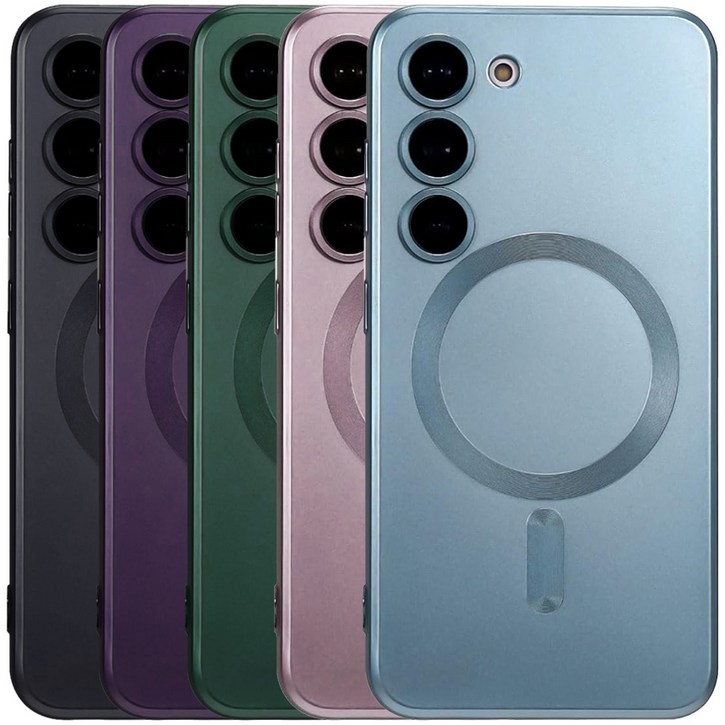 BULKON 갤럭시 S24 플러스 울트라 맥세이프 매트 무광 컬러 카메라 풀커버 케이스