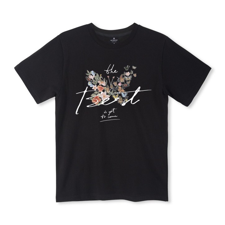 아스트로피 버터플라이 반팔 티셔츠 - 사계절 남녀공용 여름 빅사이즈 커플 단체 학생 나비