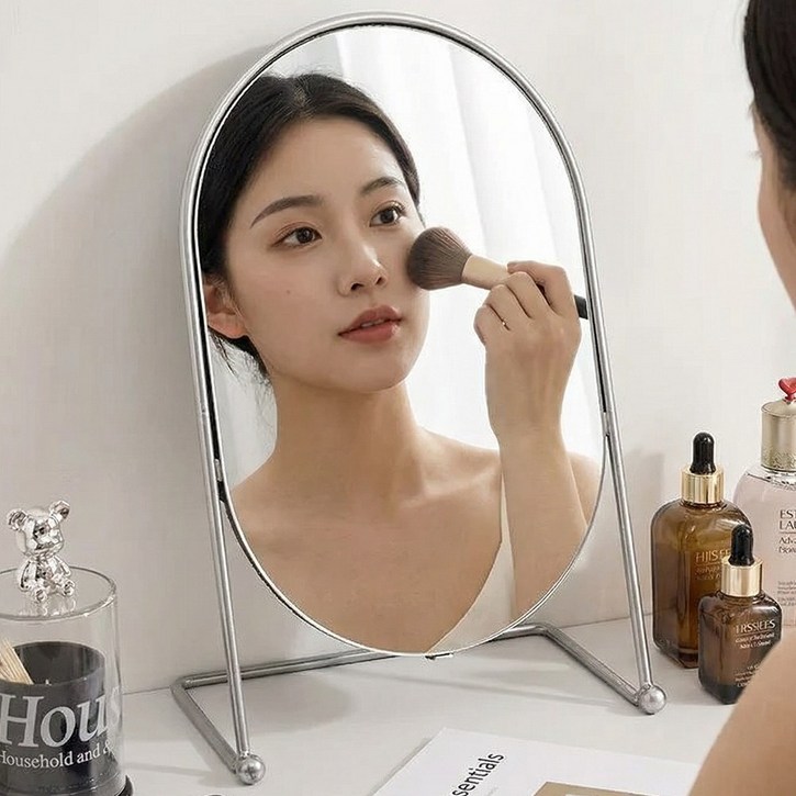탁상거울 화장거울 스탠드 탁상용 화장대거울 인테리어 거울 책상꾸미기 침실 데스크용