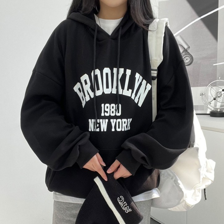 [기모추가,사이즈선택]뉴욕 브루클린후드티