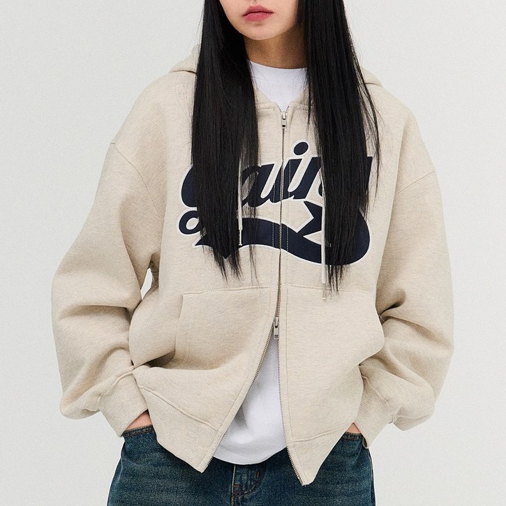 아플리케 스타로고 후드집업 6COLOR