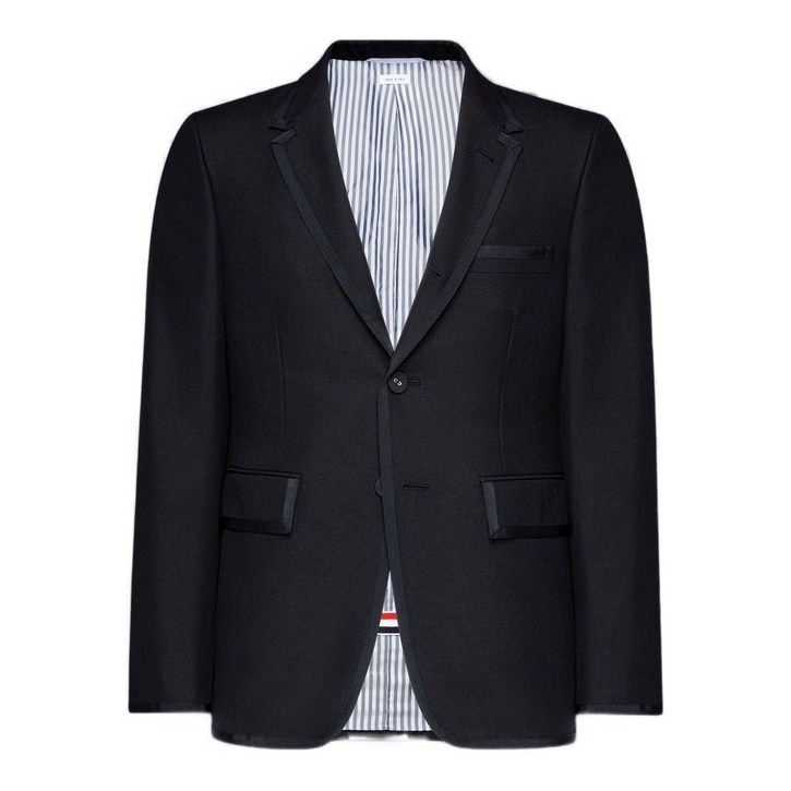 톰 브라운 쓰리 버튼 울 블레이저