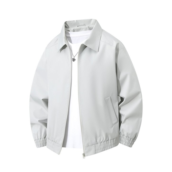 남자 경량  캐주얼 자켓 봄가을 방풍 솔리드