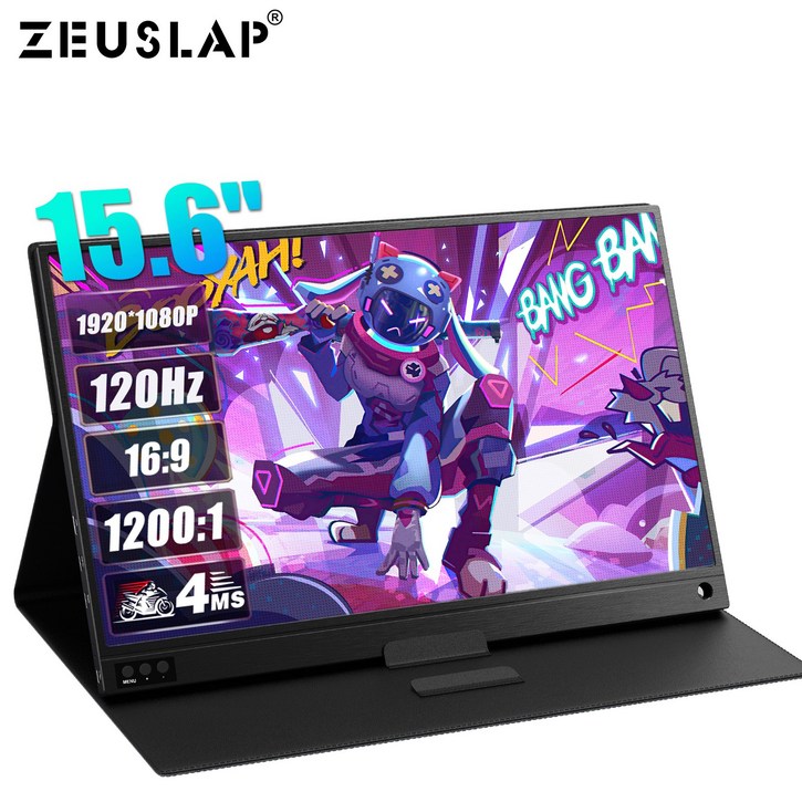 ZEUSLAP 제우스랩 15.6inch 120hz IPS 휴대용 모니터 DEX 모니터 초경량 초슬림 휴대 P15A120hz