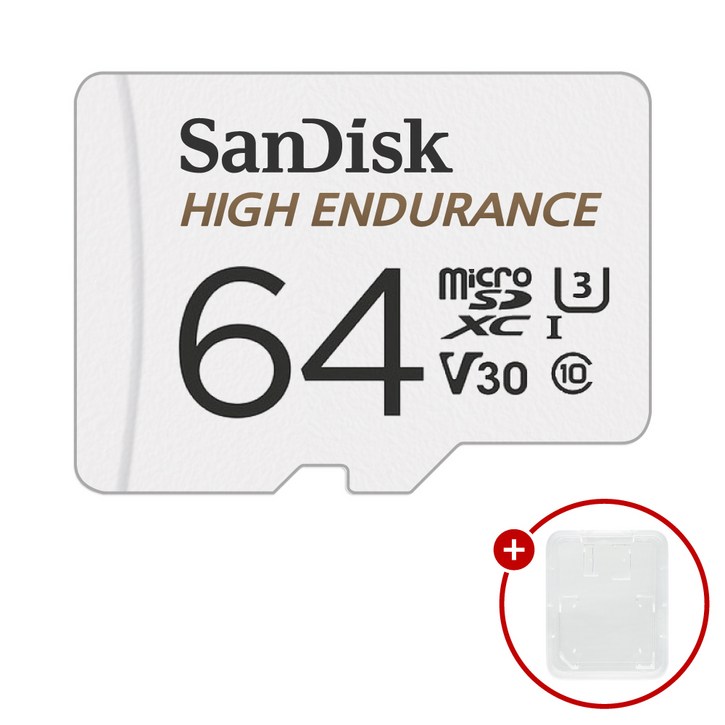 샌디스크 마이크로SD카드 High Endurance 하이엔듀런스 SDSQQNR + SD카드 케이스