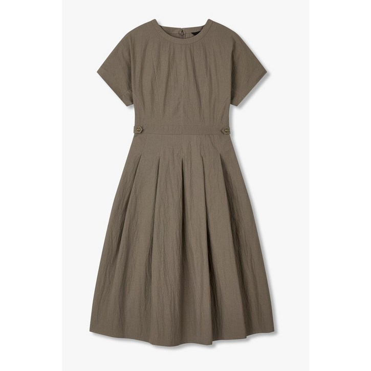 [매장 정품] GCUT 편안한 데일리 여름 시원한 [지컷25F/W]사이드 버튼 플리츠 원피스(7255337103)