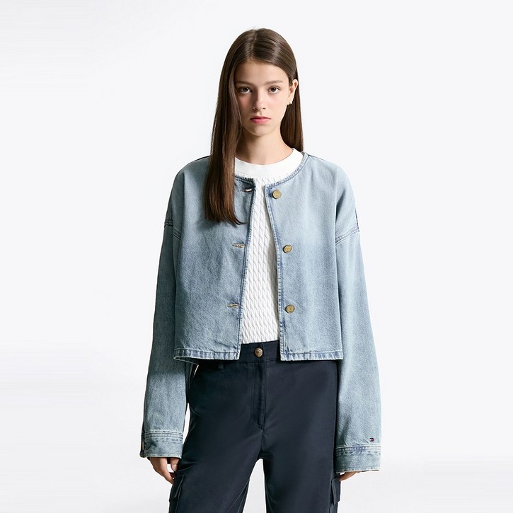 타미힐피거 데님 쇼트 재킷 T22F6WJC031WT11A4