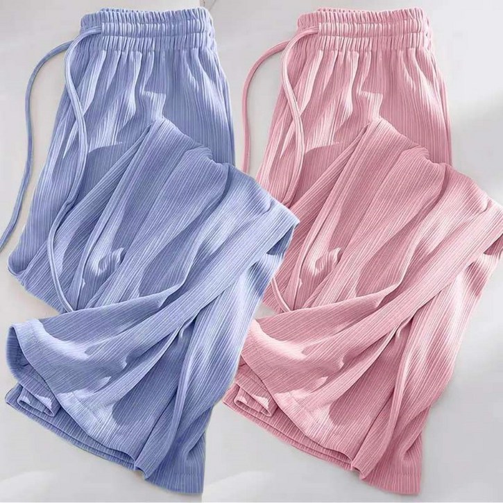 여성 여름 와이드핏 냉감 밴딩 바지 6 Color 1+1