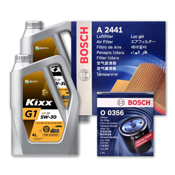 더 뉴 레이 19년 3월이전 (TAM PE) 1.0 가솔린 엔진오일세트 킥스 G1 5W30