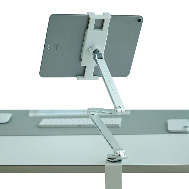 타이탄랩 태블릿 거치대 침대 책상 TITAN LAB, 라이트 그레이, 1개