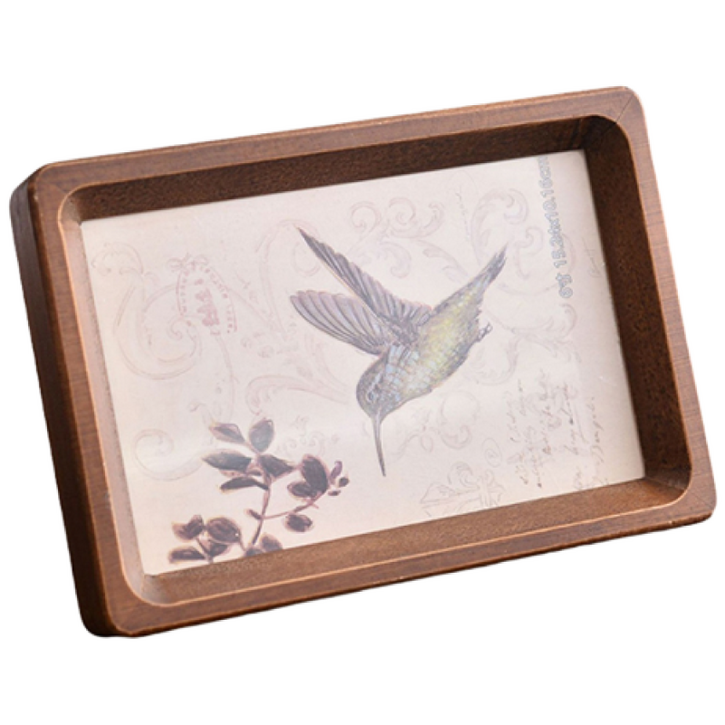 패밀리트리 탁상용 원목 인테리어 액자, 1개, 브라운(월넛)