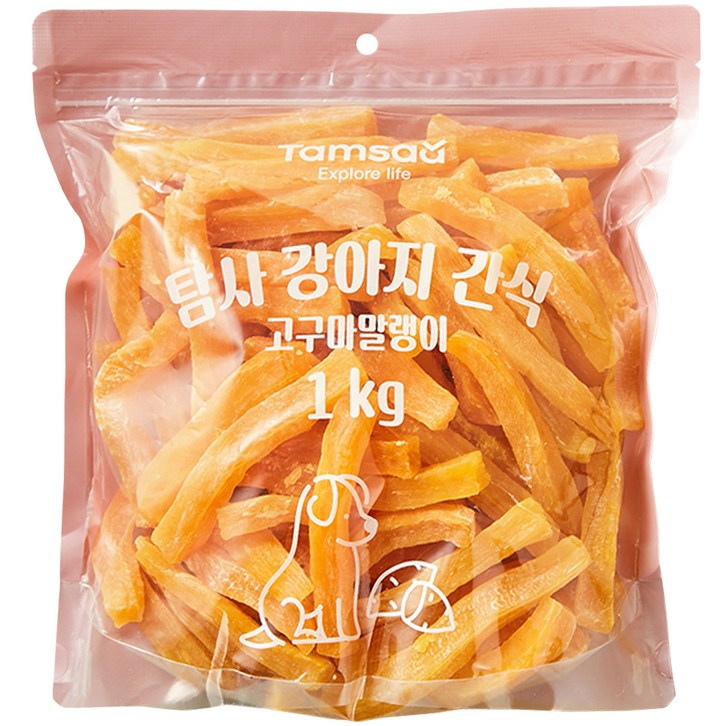 탐사 강아지 고구마말랭이 간식