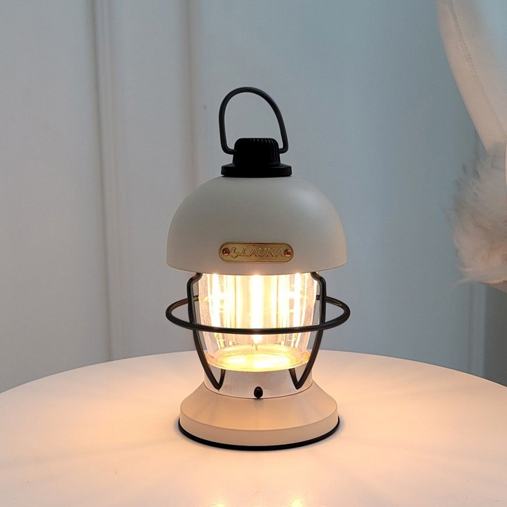 나스카피 에그 LED 차박 캠핑랜턴, 아이보리, 1개