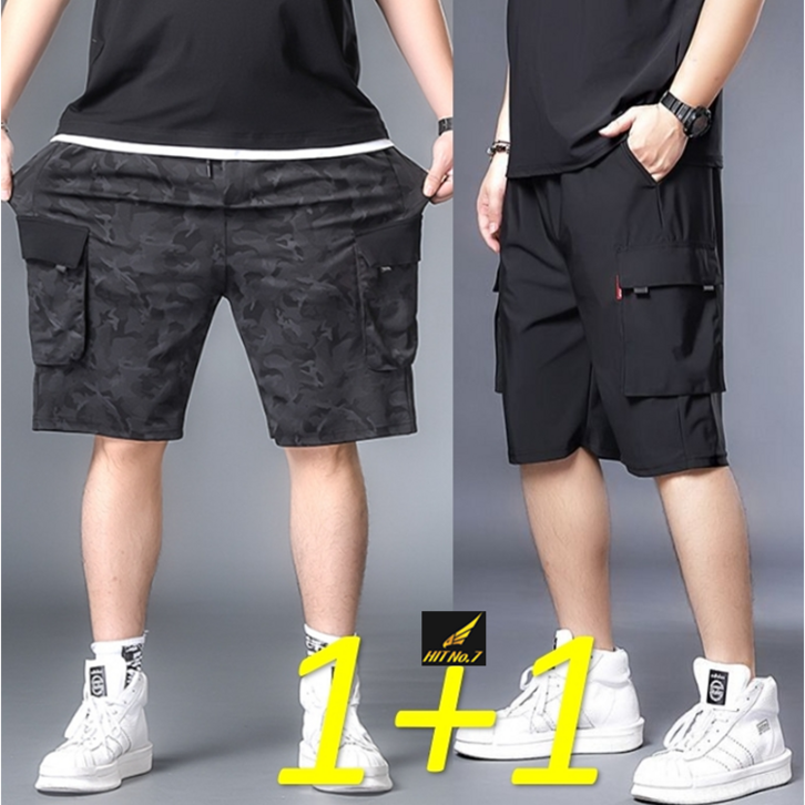 112벌세트 XL10XL 빅사이즈 남성 트레이닝바지 반바지 카고 반바지 스판 여름 건빵바지 SMHTP40