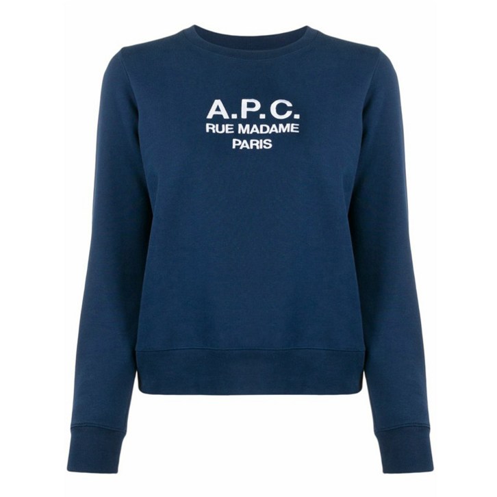 아페세 로고 자수 티나 맨투맨 COEZD F27561 IAJ