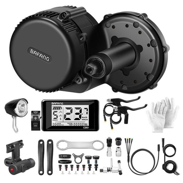 팔방 48V 750W 전기 자전거 개조 키트 BBS02B 48V 750W 전기 자전거 개조 키트, 전기 기계, C961 전기 자전거 디스플레이 포함