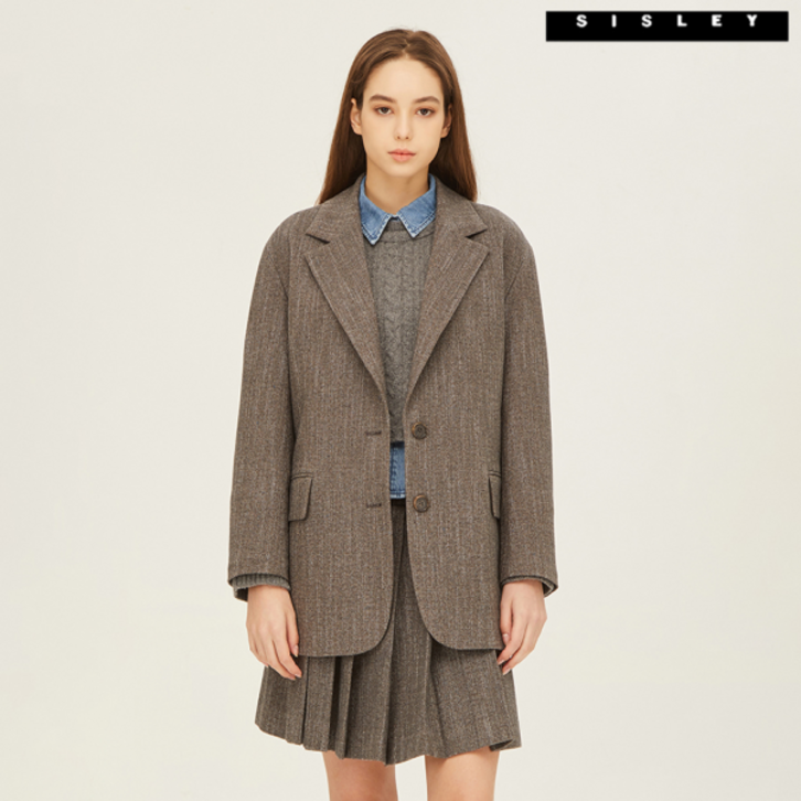 백화점 시슬리 아벨 싱글 자켓 SAJK37261GR 207059