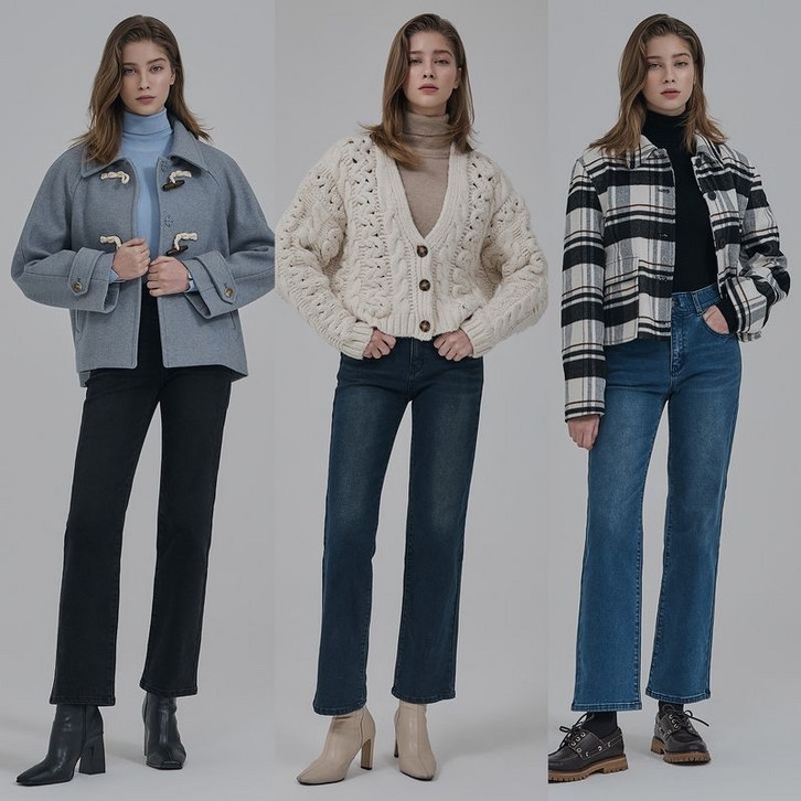 뱅뱅 여성 25FW 라이크라 기모데님팬츠 3종