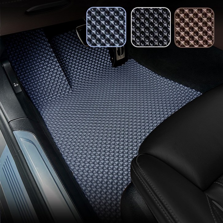 오토피아 다이아몬드 TPU 카매트 1열2열 세트 SM5 전용, 브라운, 2091 신형 뉴SM5 LPG