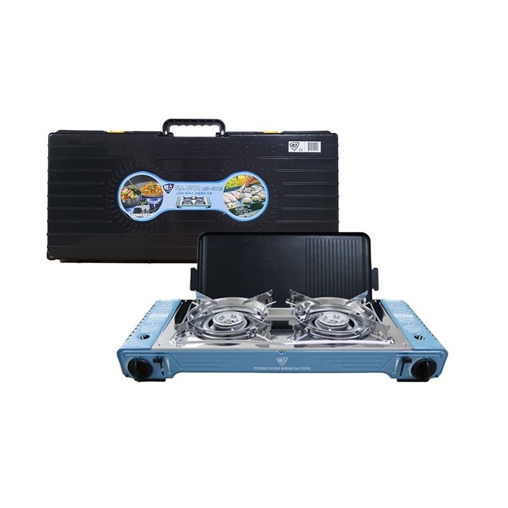 맥스 투버너 렌지 불판포함 MSD-5800S 가스버너 휴대용가스렌지 캠핑렌지