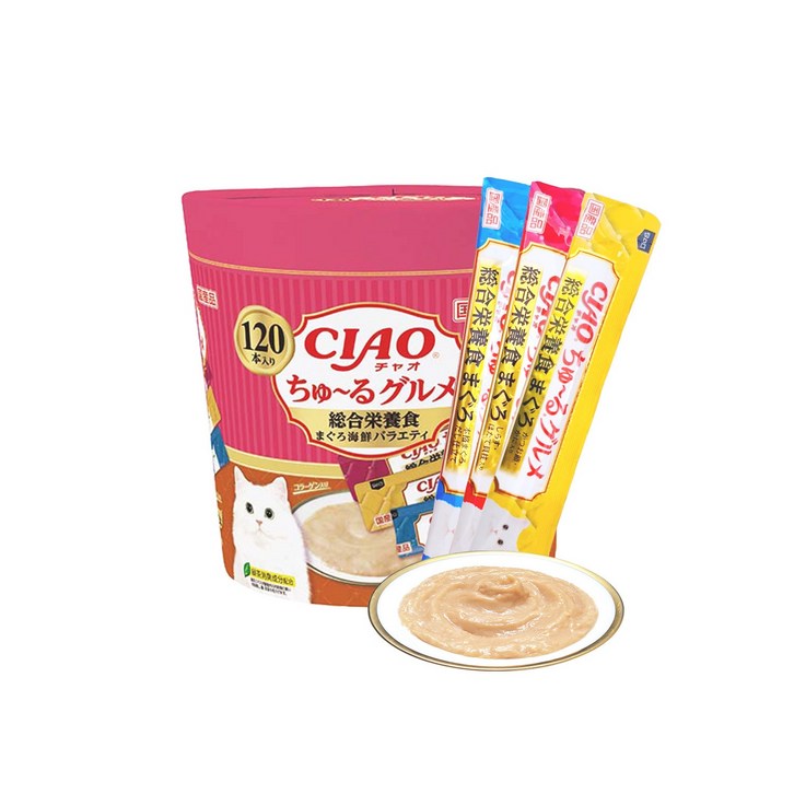 이나바 챠오츄르 대용량 120P 고양이간식, 14g, 120개