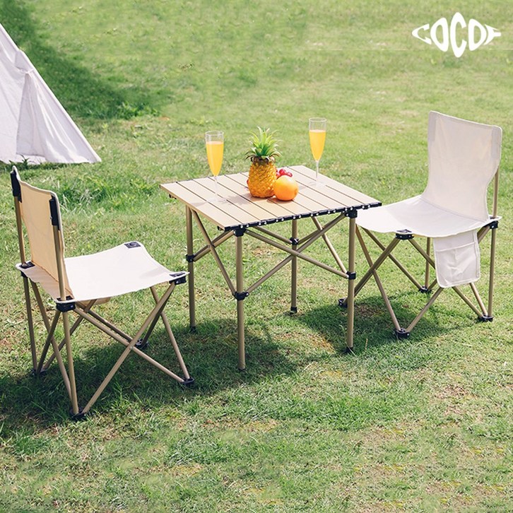 코코프 캠핑 의자테이블 세트 경량 접이식 의자 테이블