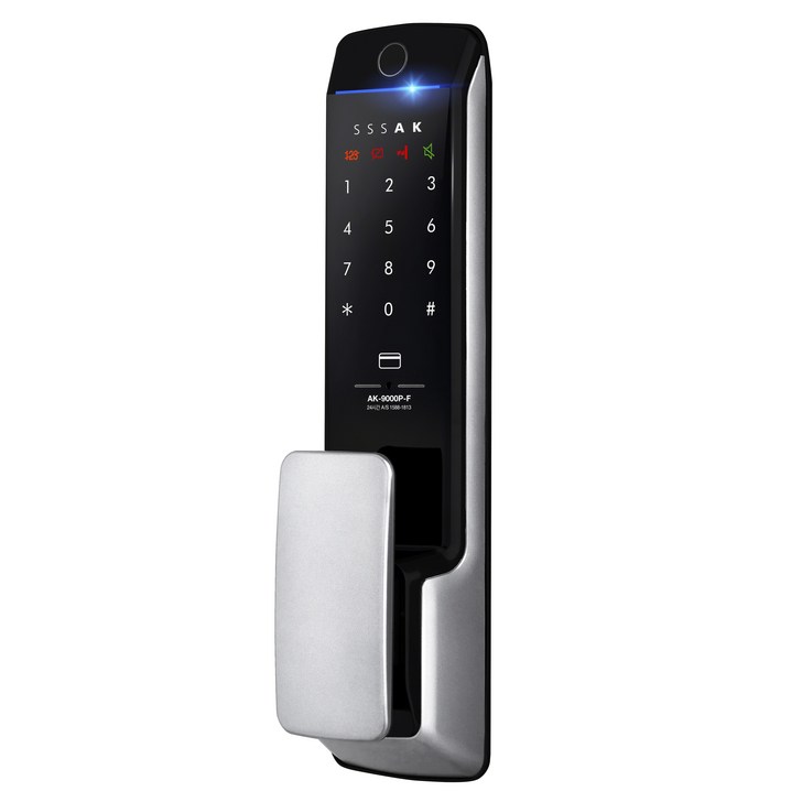 에버넷 SSSAK 무타공 롱 푸쉬풀 도어락, AK9000PF, 고객직접설치