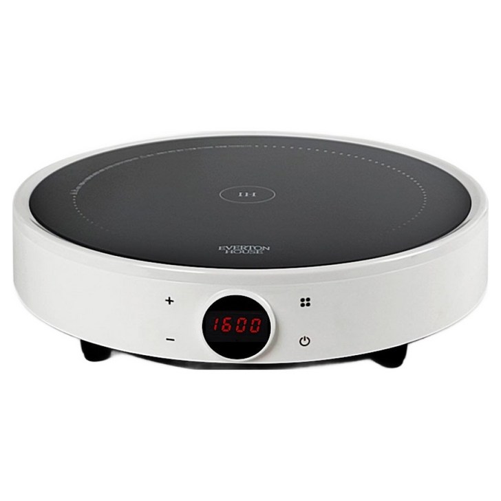 에버튼하우스 크라이스 9단계 온도조절 미니 휴대용 원형 인덕션 1구